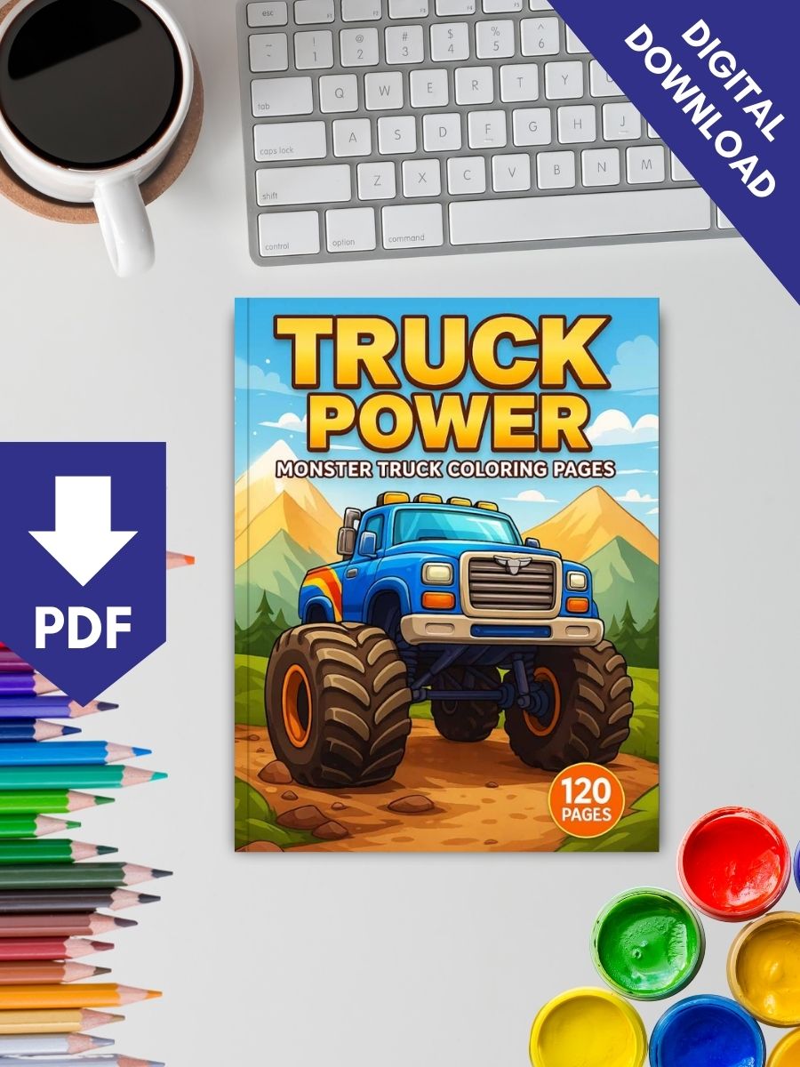 Truck Power – 120 Monster Truck Coloring Pages - Image 2