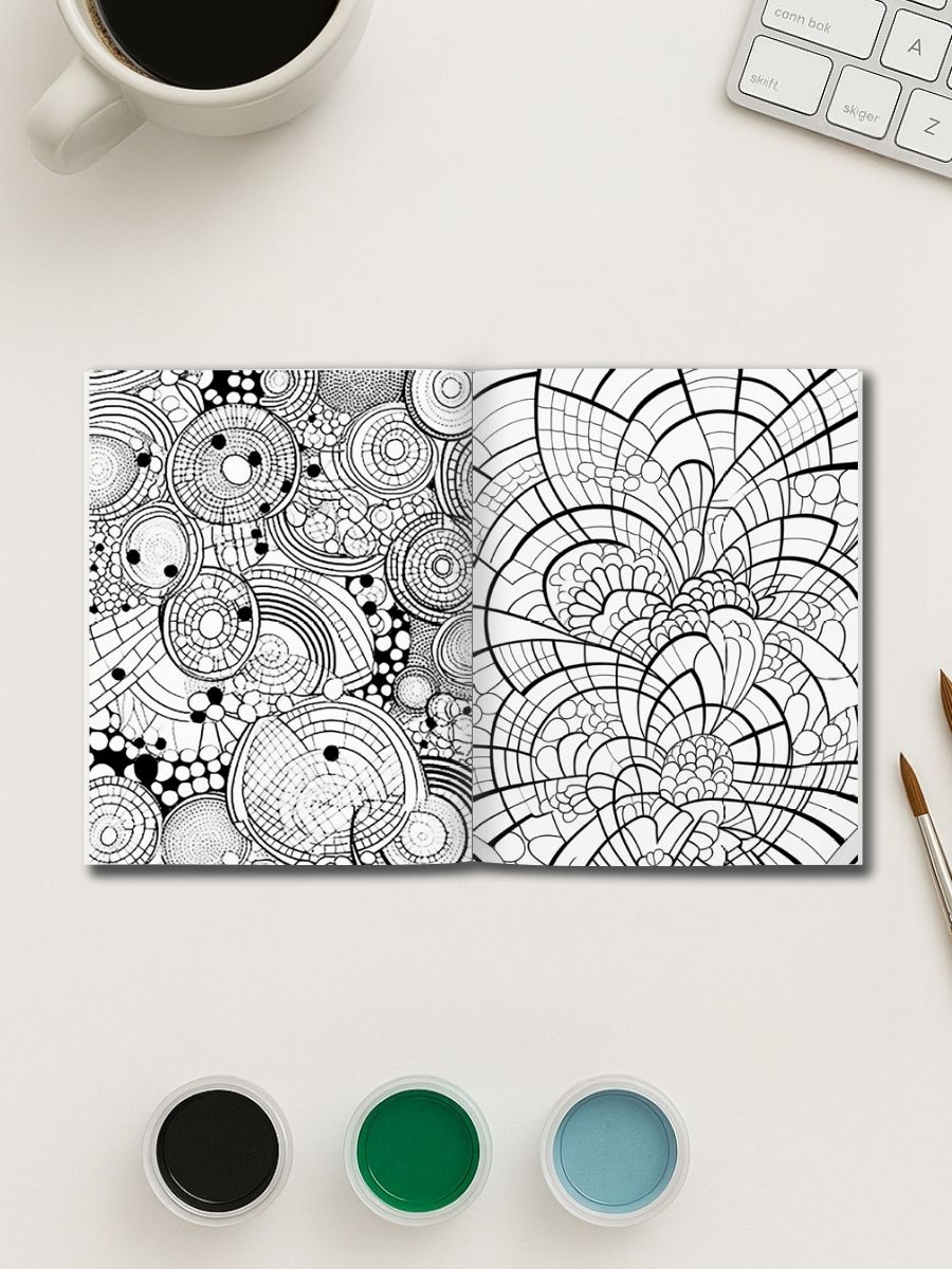 Geo Zen – 70 Geometric Coloring Designs - Image 3