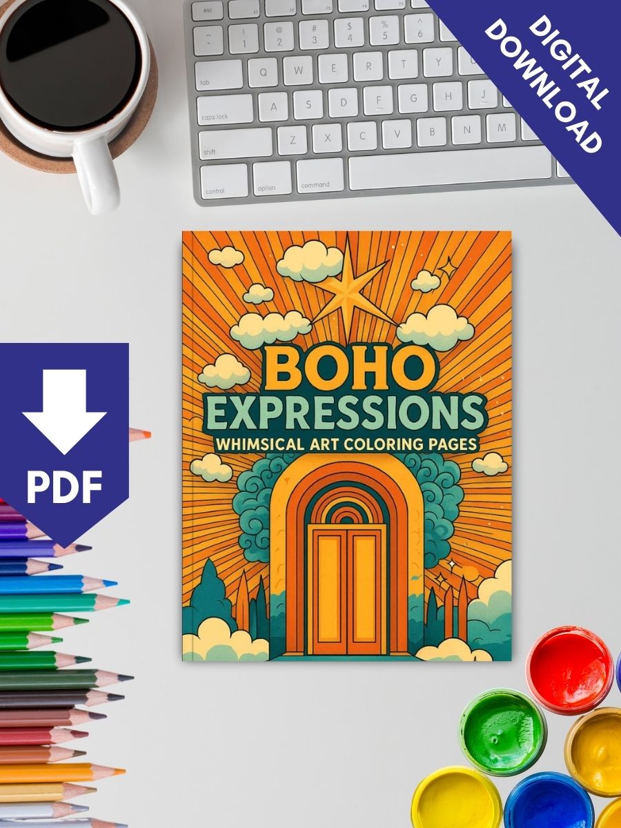 Boho Expressions – 47 Whimsical Art Pages - Image 2