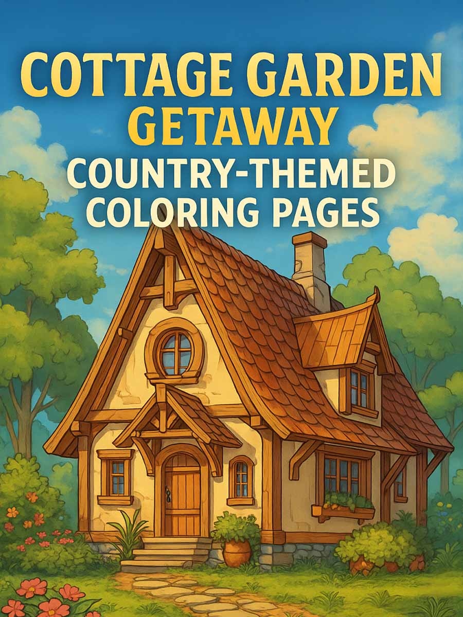 Cottage Garden Getaway – 340 Country-Themed Pages