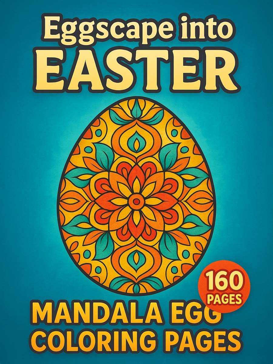Eggscape into Easter – 160 Mandala Easter Egg Pages