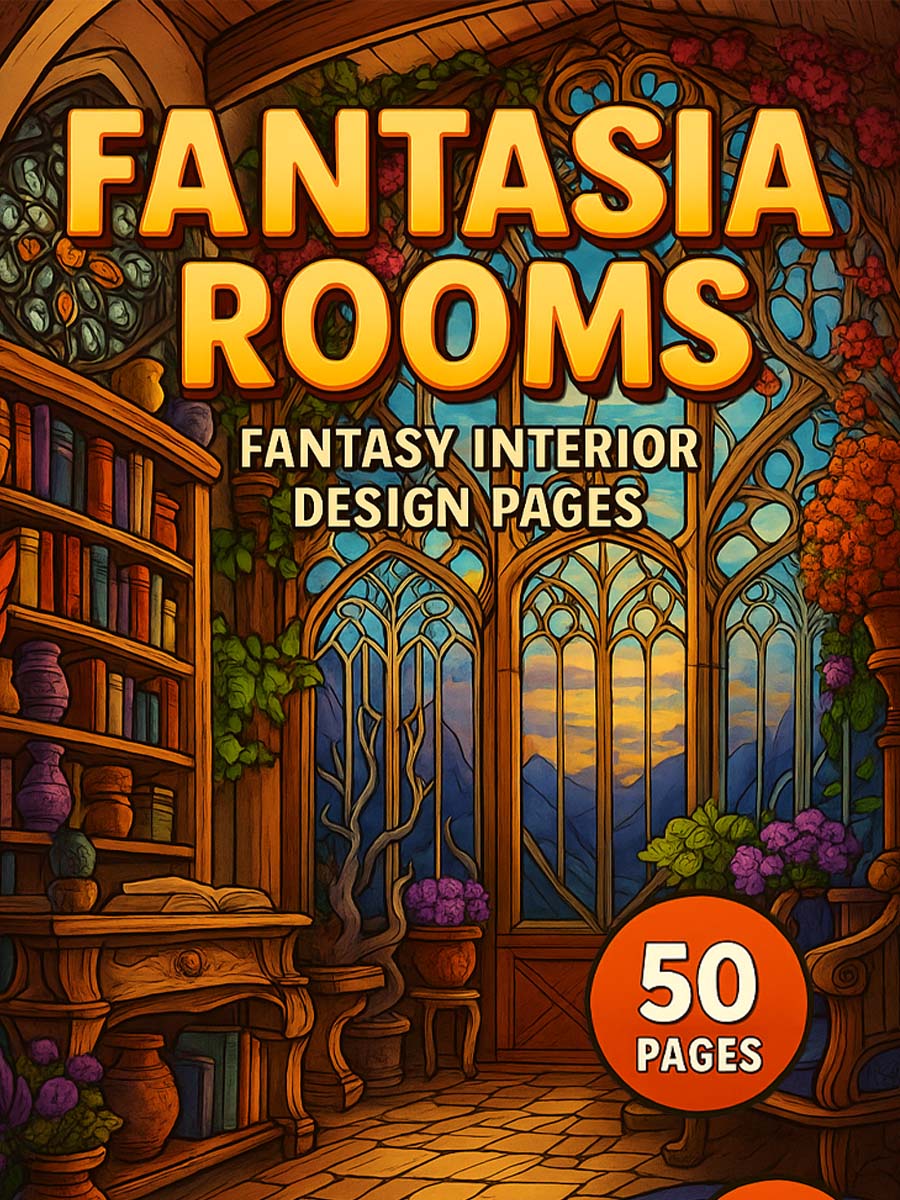 Fantasia Rooms – 50 Fantasy Interior Design Pages
