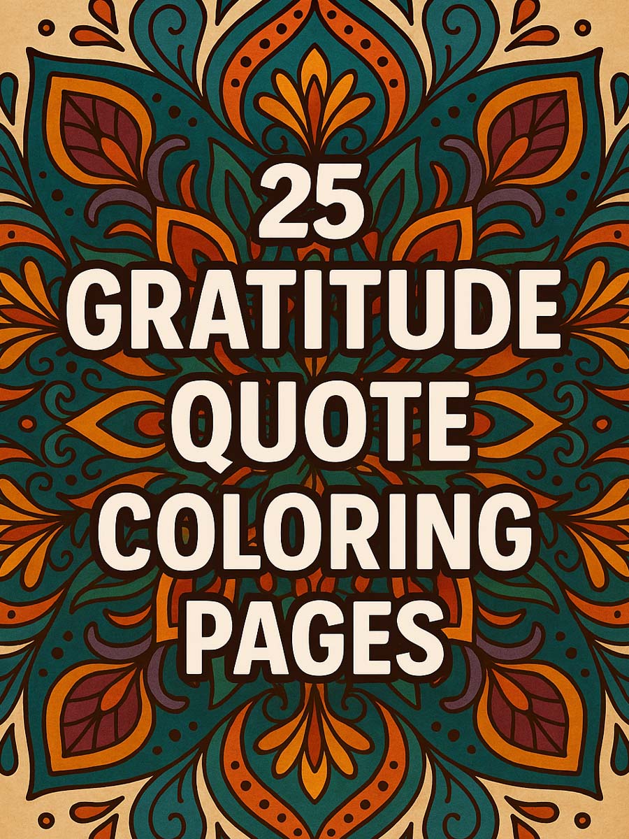 Grateful Mandalas – 25 Quote-Filled Coloring Pages