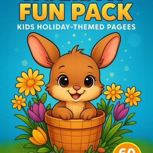 Holiday Fun Pack – 60 Kids Holiday-Themed Coloring Pages