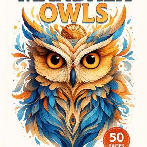 Mandala Owls – 50 Intricate Owl Coloring Pages