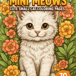Mini Meows – 70 Cute Small Cat Coloring Pages