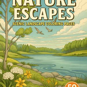 Nature Escapes – 50 Scenic Landscape Coloring Pages