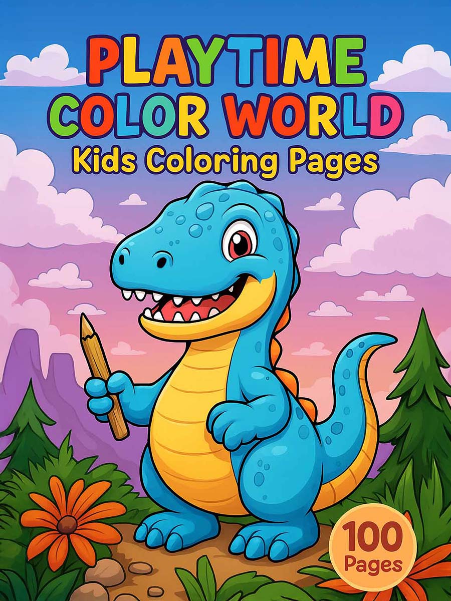 Playtime Color World - 100 Kids Coloring Pages
