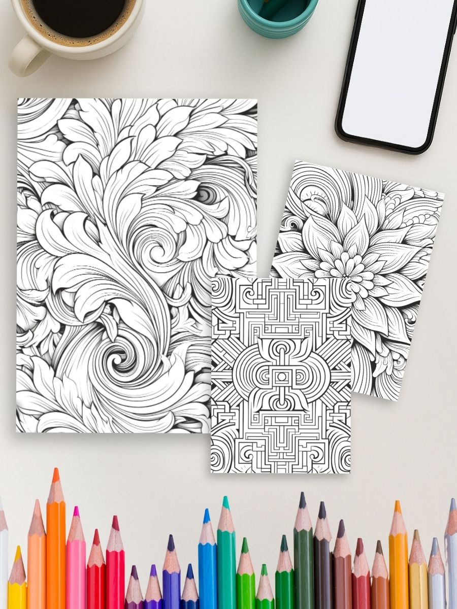 Pattern Parade – 50 Fun & Relaxing Coloring Patterns - Image 4