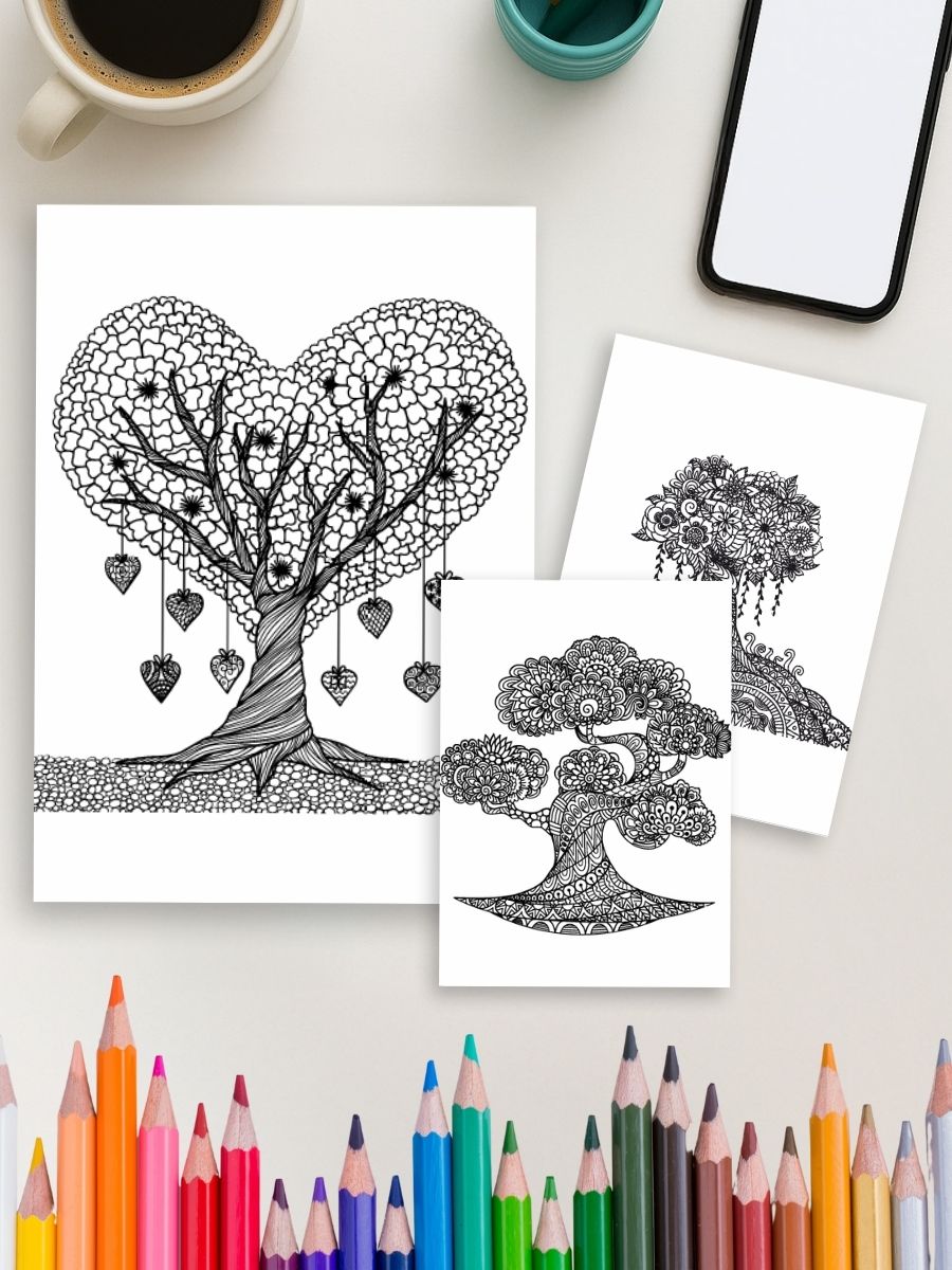 Nature's Calm – 135 Mandala Landscape & Scene Pages - Image 4