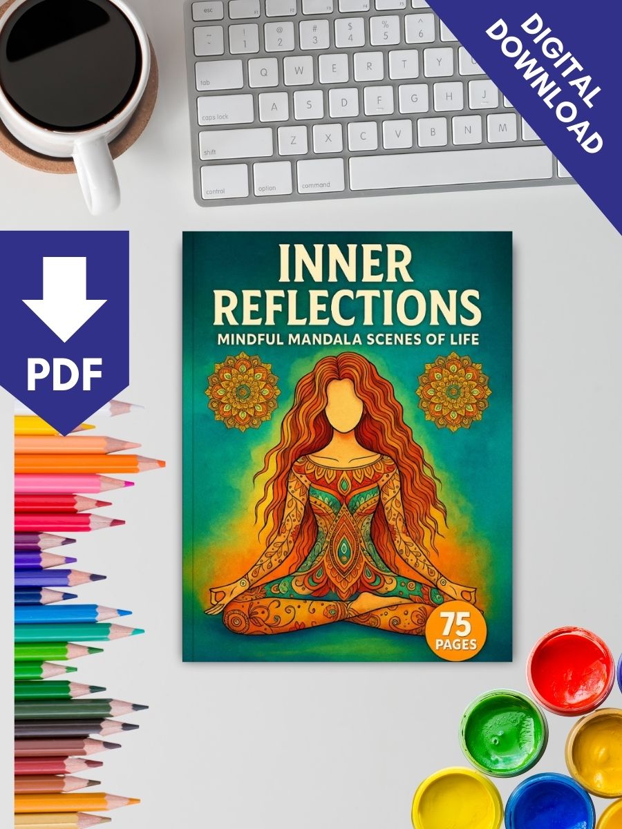 Inner Reflections – 75 Mindful Mandala Scenes of Life - Image 2