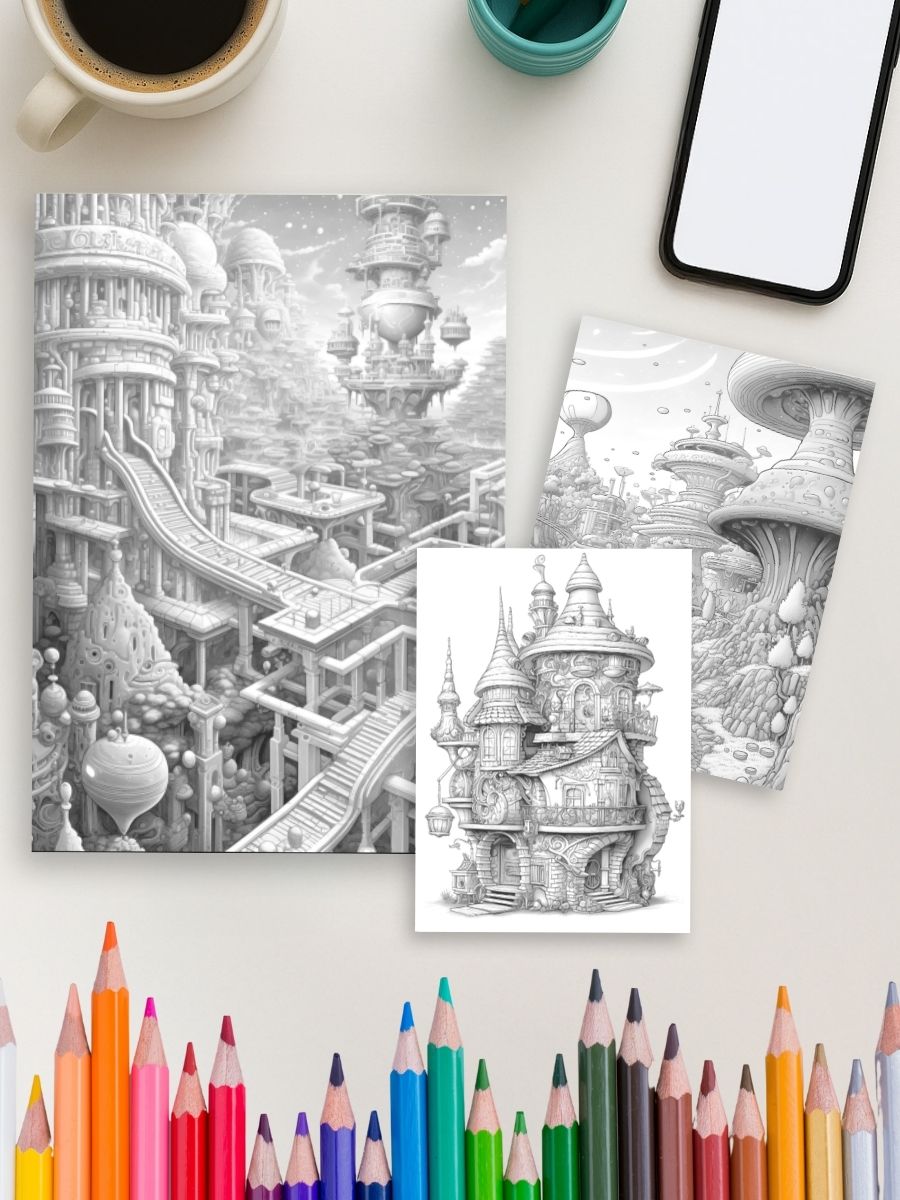 Tomorrow’s Fairyland – 100 Futuristic Fairy House Pages - Image 4