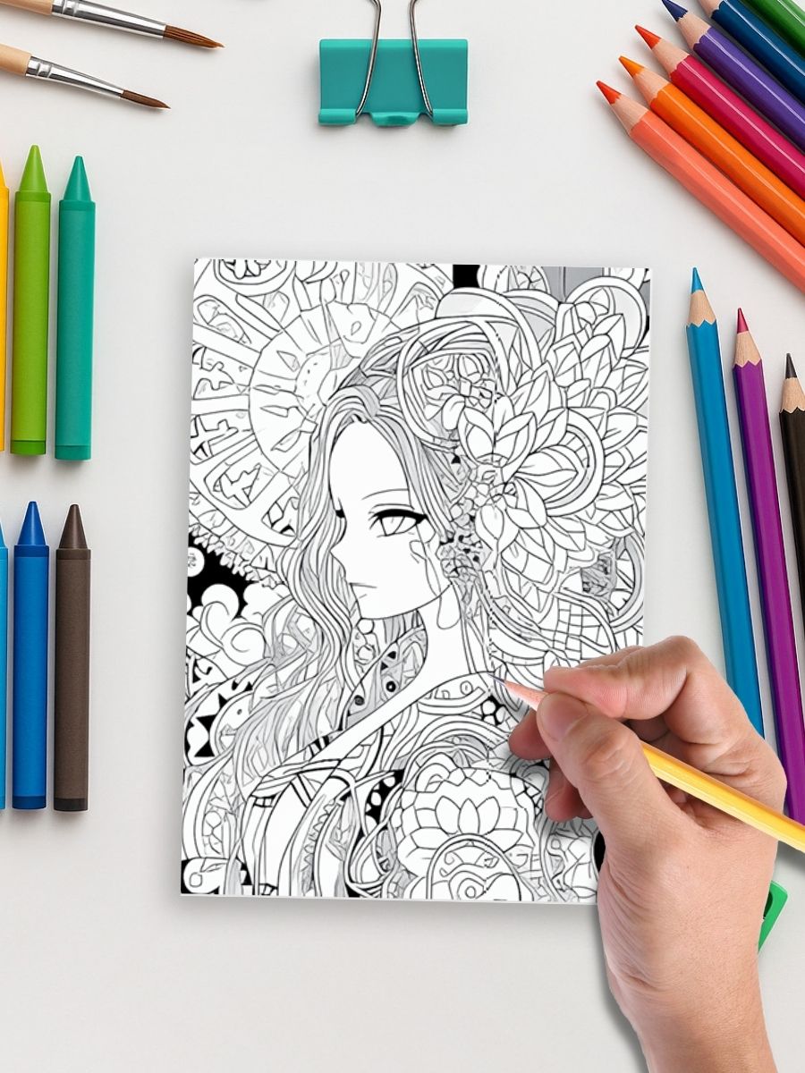 Myth & Magic – 108 Fantasy Mandala Coloring Pages - Image 5