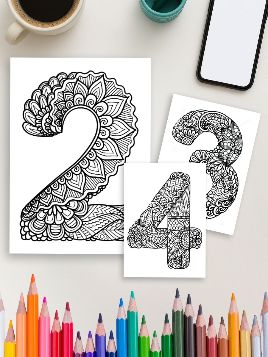 Alphabet Zen – 72 Mandala Letters & Numbers - Image 4