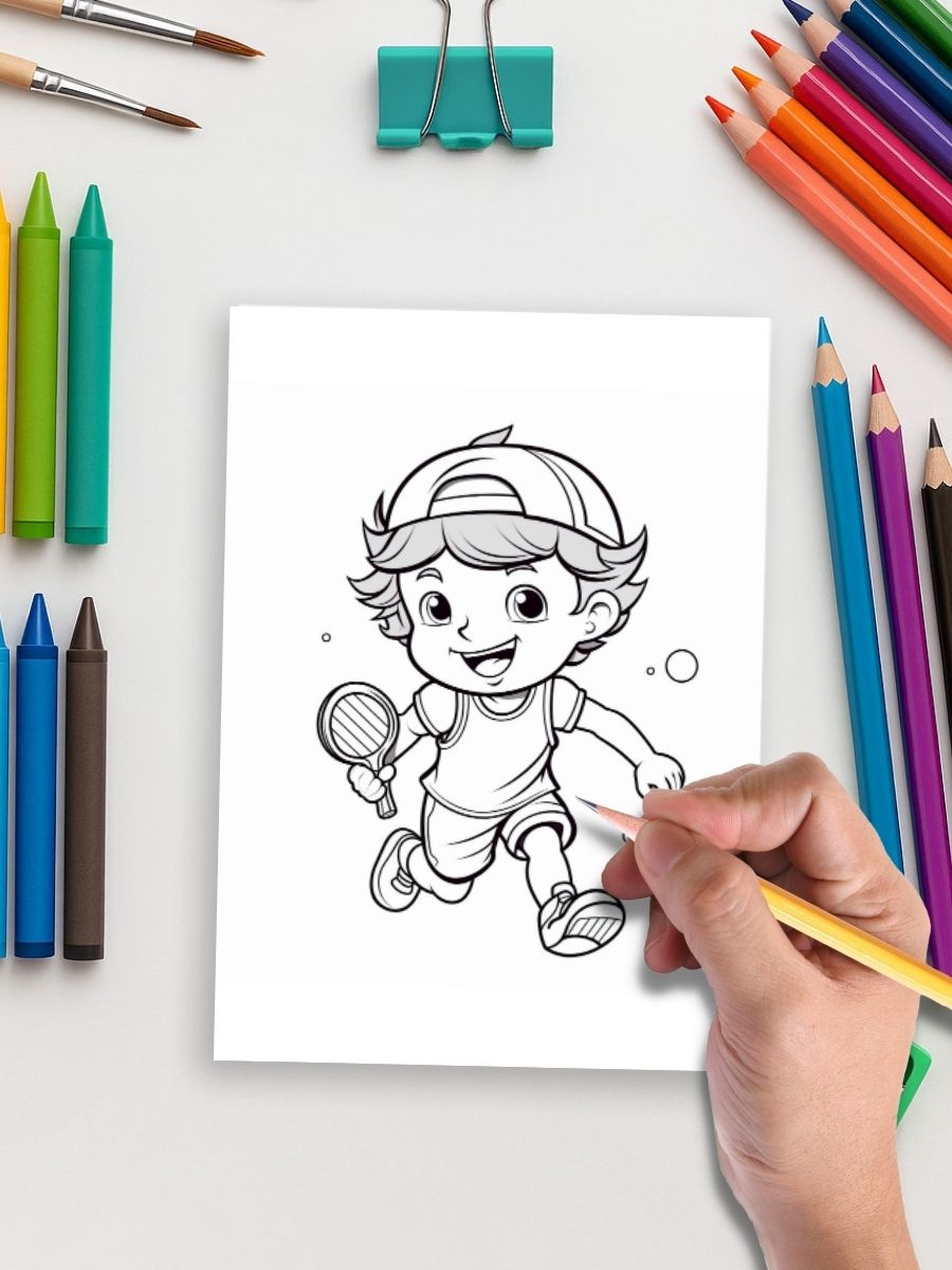 Game On! – 141 Sports & Activities Coloring Pages for Kids - Image 5