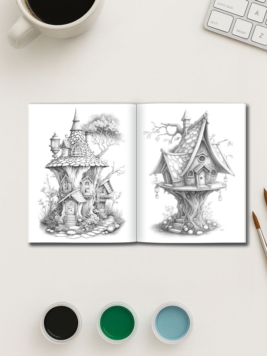 The Fairy House Vault – 525 Enchanted Homes to Color - Image 3