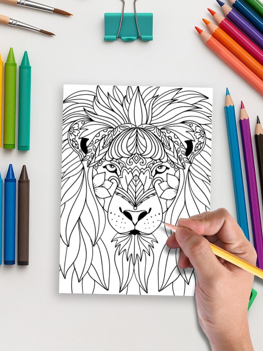 Mandala Wild – 54 Animals Filled with Intricate Patterns - Image 5