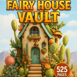 The Fairy House Vault – 525 Enchanted Homes to Color